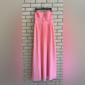 Size 8 Azazie Celea in Coral.